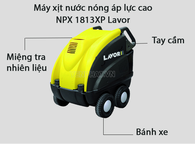 Cấu tạo máy xịt nước nóng áp lực cao NPX 1813XP Lavor Italy