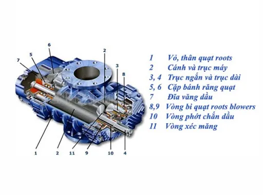 máy nén khí fusheng dạng root