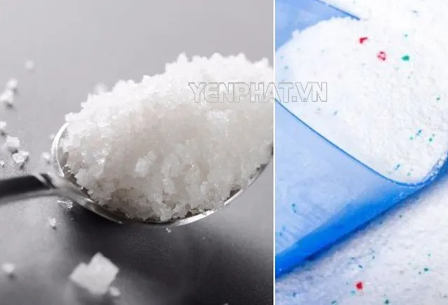 Muối và bột giặt rất có ích trong làm sạch nền gạch đỏ