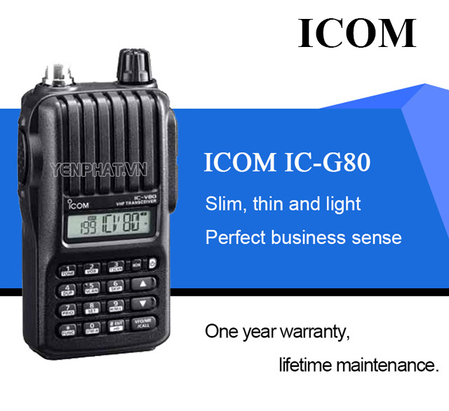 thiết kế của icom ic g80 phiên bản 2 | Điện Máy Yên Phát