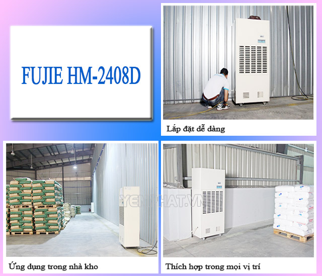máy hút ẩm fujie hm-2408d | Điện Máy Yên Phát