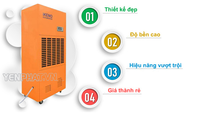 đặc điểm máy hút ẩm công nghiệp IKENO ID-12000S