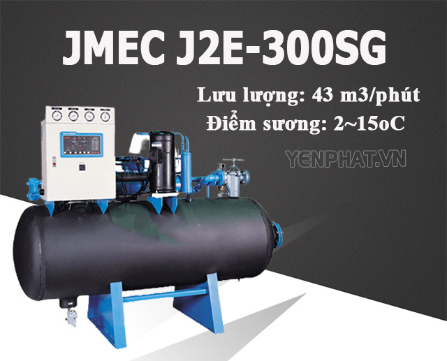 Jmec J2E-300SG có thể sấy khô 43 m3 trong vòng 1 phút