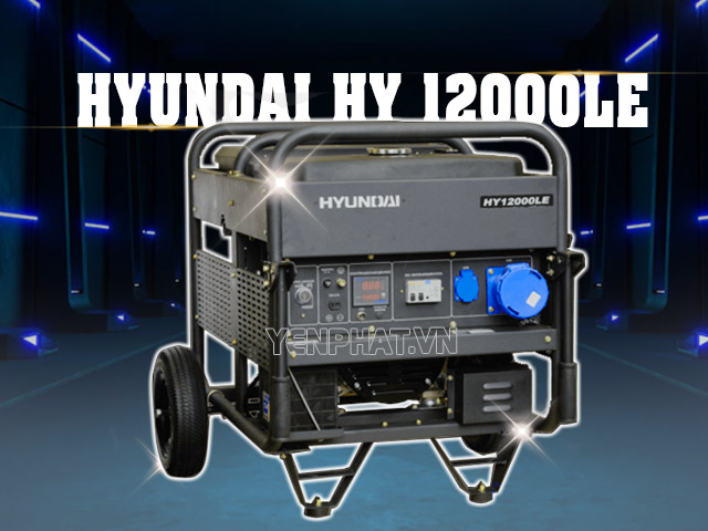 Máy phát điện xăng Hyundai HY 12000LE có nhiều ưu điểm khi làm việc