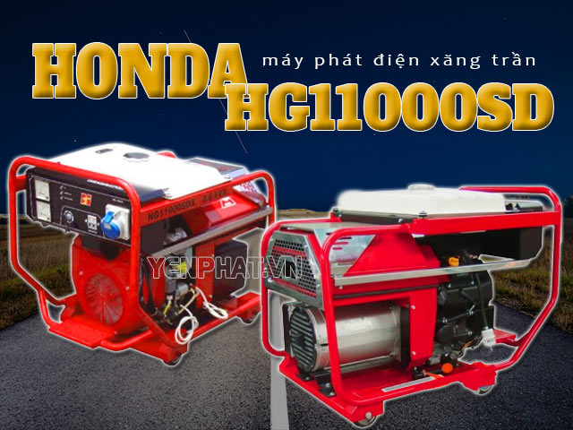 Máy phát điện xăng Honda HG11000SD thiết kế đơn giản, mạnh mẽ