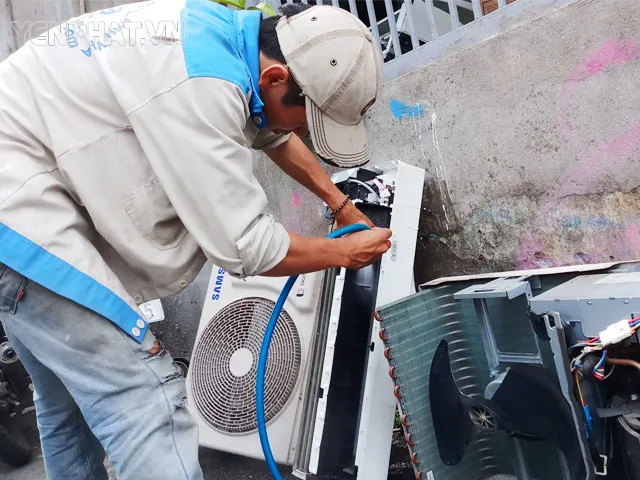 máy nén khí điều hoà hỏng lốc