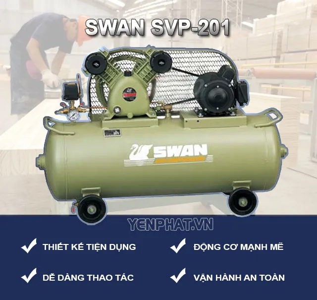 máy nén khí swan 1hp
