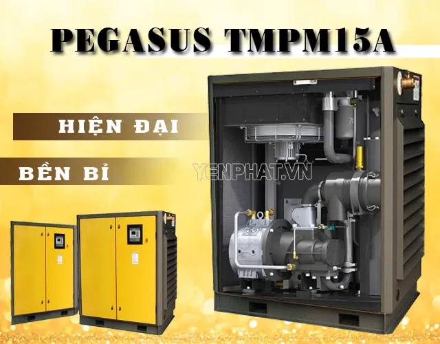 máy nén khí trục vít pegasus 15hp