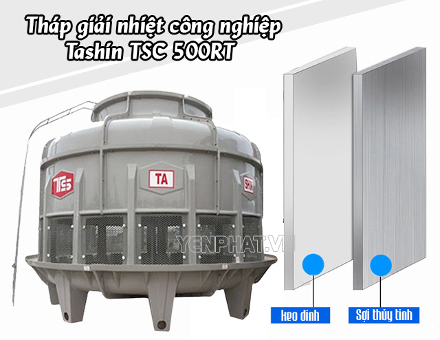 Hình ảnh của model tháp giải nhiệt công nghiệp Tashin TSC 500RT