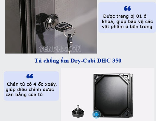 Cấu tạo của tủ chống  ẩm Dry-Cabi DHC 350