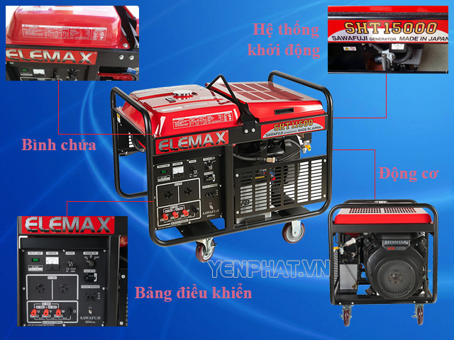 Máy phát điện Elemax SHT11500 chính hãng