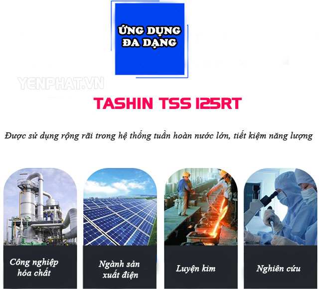 Tính ứng dụng tháp giải nhiệt TASHIN TSS 125RT cao