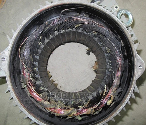 Motor 3 pha bị cháy