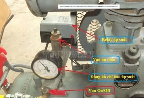 Rơ le khí nén được cấu tạo và sử dụng trong máy nén khí