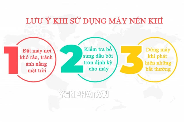 Cần lưu ý một số vấn đề khi sử dụng máy nén khí để đảm bảo an toàn 
