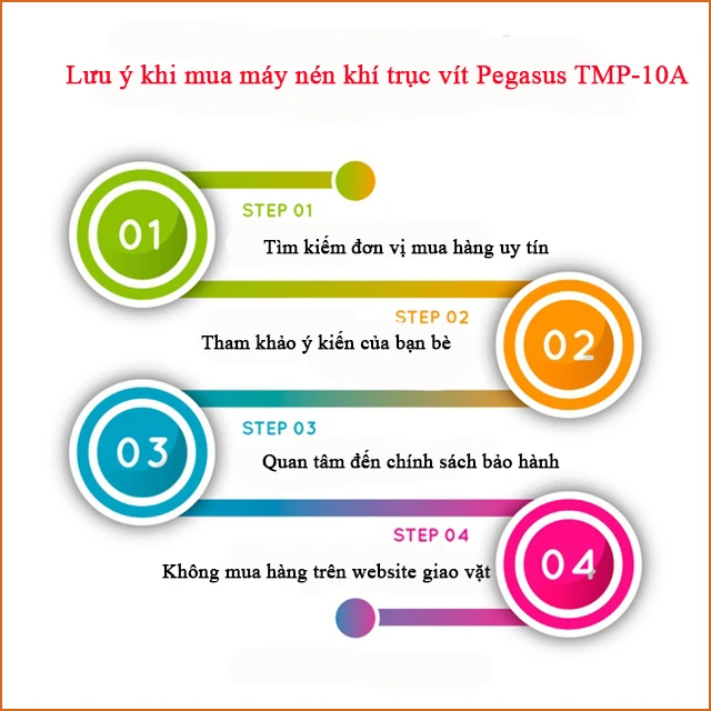 Lưu ý khi mua máy nén khí Pegasus TMP-10A