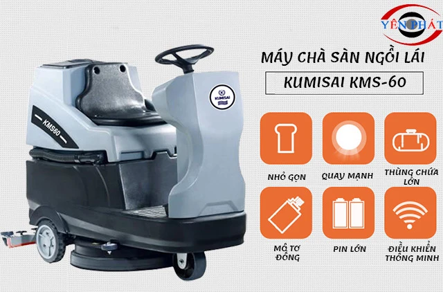 Máy chà sàn ngồi lái Kumisai KMS-60