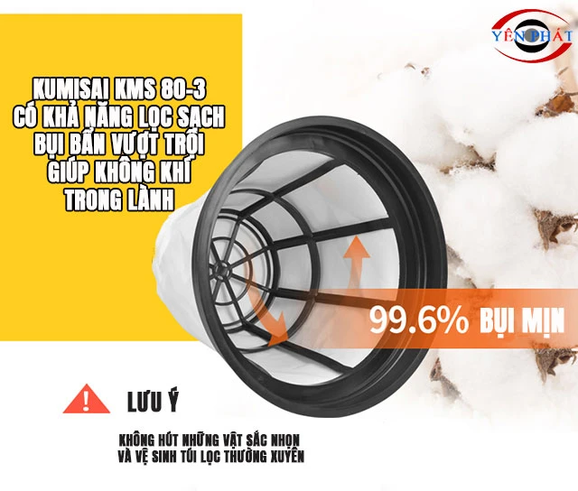 Máy hút bụi hút nước Kumisai KMS 80-3 hà nội