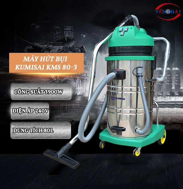 Máy hút bụi hút nước Kumisai KMS 80-3