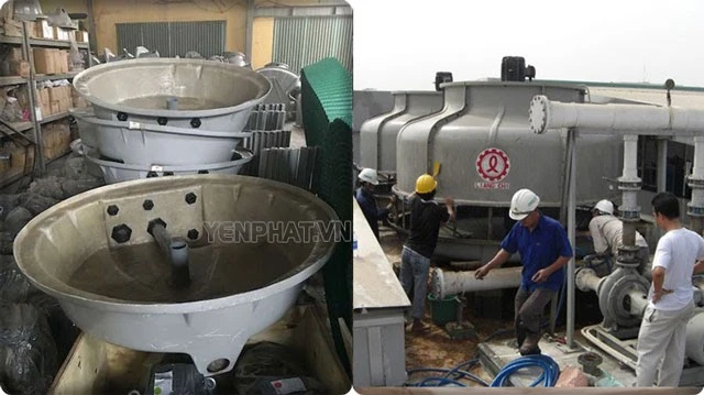 kiểm tra các bộ phận của tháp giải nhiệt