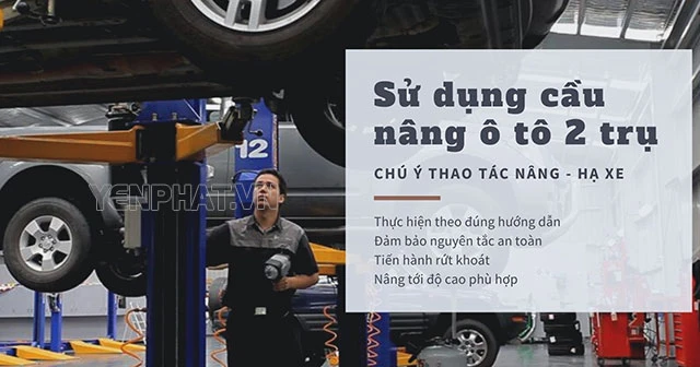 Hướng dẫn sử dụng cầu nâng ô tô thuần thục như chuyên gia
