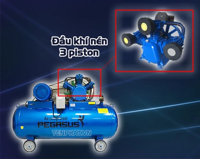 Sử dụng đầu khí nén 3 piston mang nhiều ưu điểm