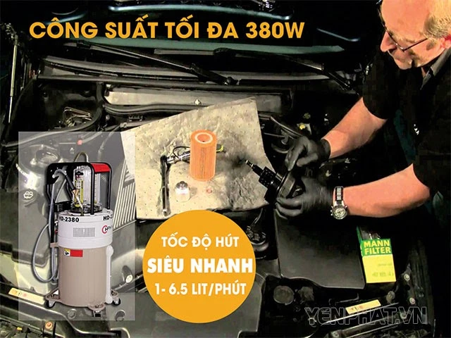 máy hút dầu thải bằng điện HPMM HD-2380