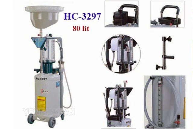 Cấu tạo của máy hút dầu thải bằng khí nén HC-3297