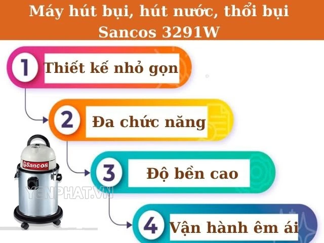 Những ưu điểm nổi bật Sancos 3291W chinh phục khách hàng