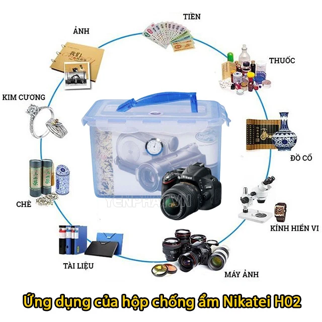 Hộp chống ẩm Nikatei H02 (18L) 2