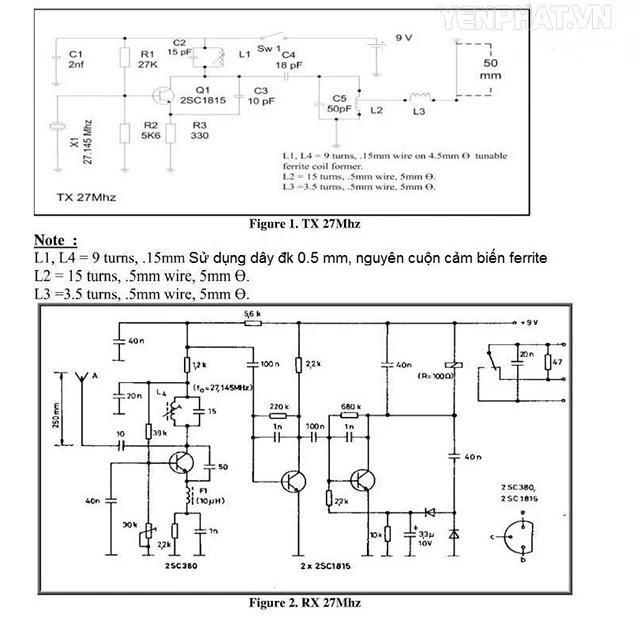 Sơ đồ mạch điện tự chế bộ đàm