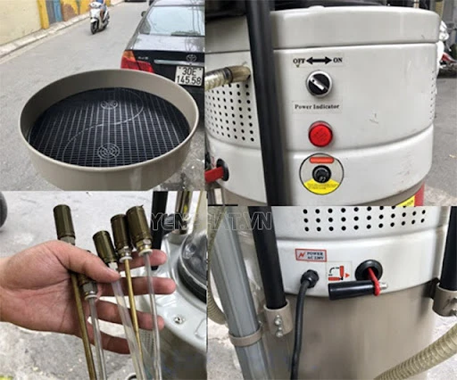 thay dầu bằng máy hút dầu thải sử dụng điện