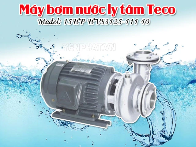 Kết cấu máy bơm rửa xe ly tâm Teco 