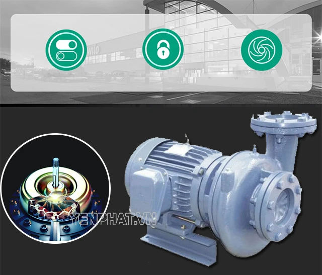 Thiết kế tiện dụng, nhỏ gọn của Teco đầu gang 10HP HVP3100-17.5 40