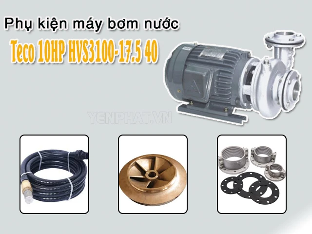 Model máy bơm nước ly tâm Teco 10HP HVS3100-17.5 40