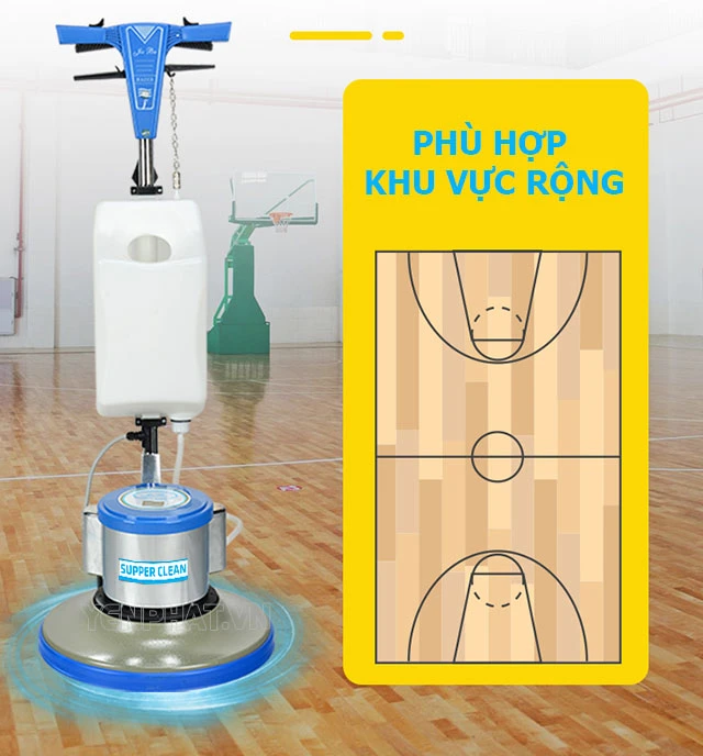 Khả năng làm sạch Máy chà sàn nhà xưởng Supper Clean HC 522