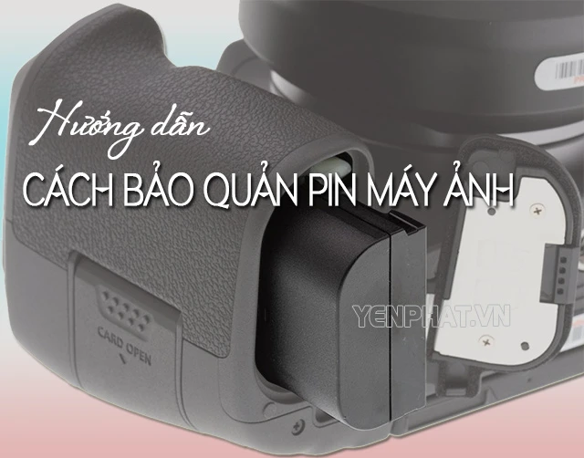 Cách bảo quản pin máy ảnh đúng cách khi không sử dụng