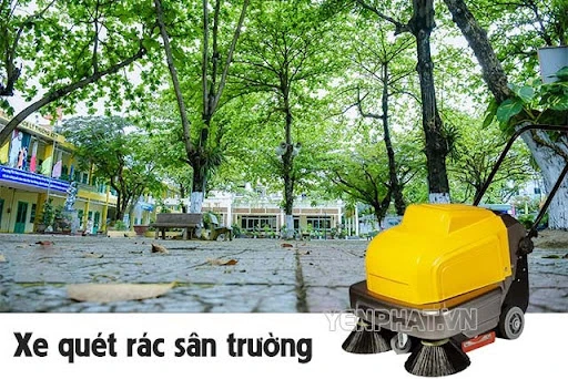 Tư vấn chọn mua máy quét rác sân trường chất lượng giá tốt