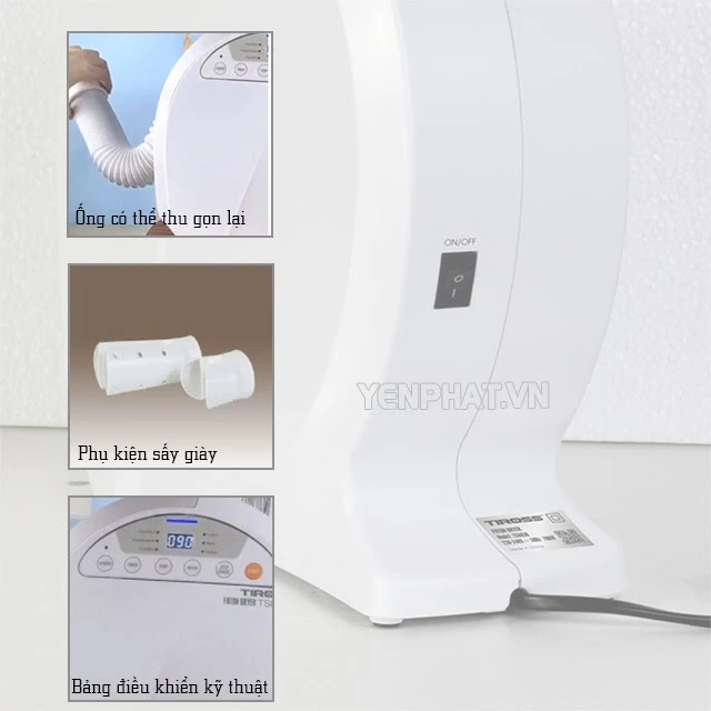 máy hút ẩm cho giày dép Tiross TS8830