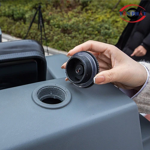 Xe quét rác ngồi lái nhà xưởng Kumisai KMS-1250E 4