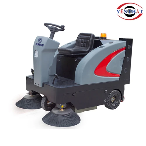 Xe quét rác ngồi lái nhà xưởng Kumisai KMS-1350E