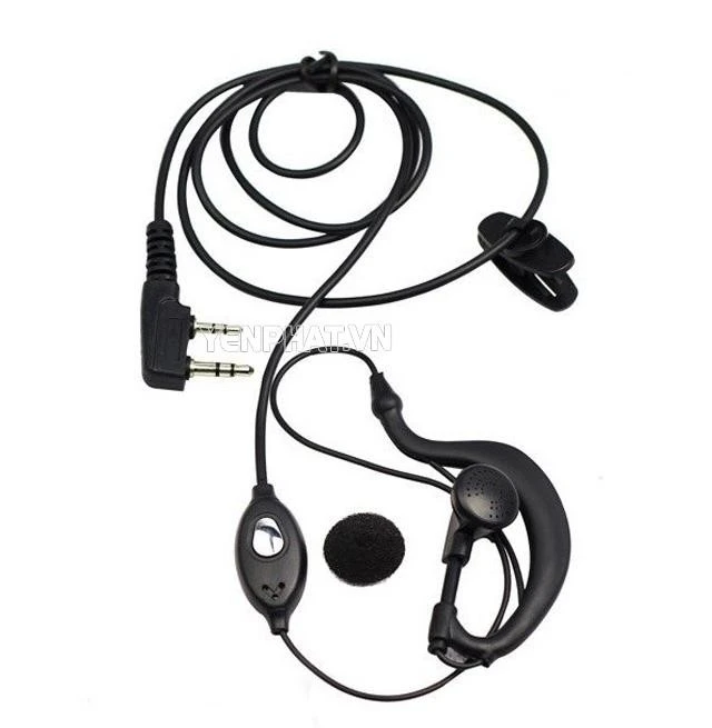 tai nghe máy bộ đàm dạng thẳng 