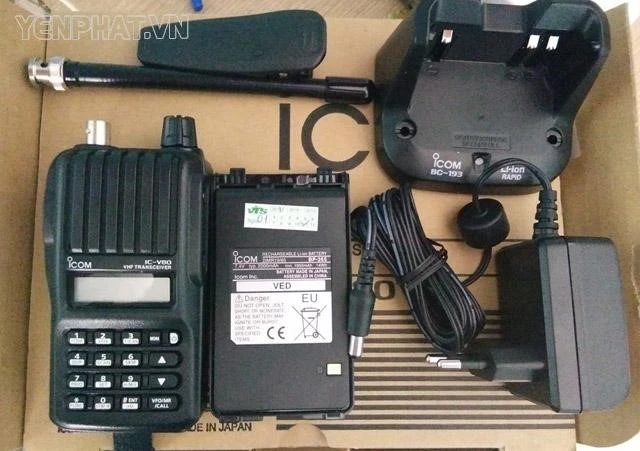 Các bước cài đặt tần số bộ đàm Icom