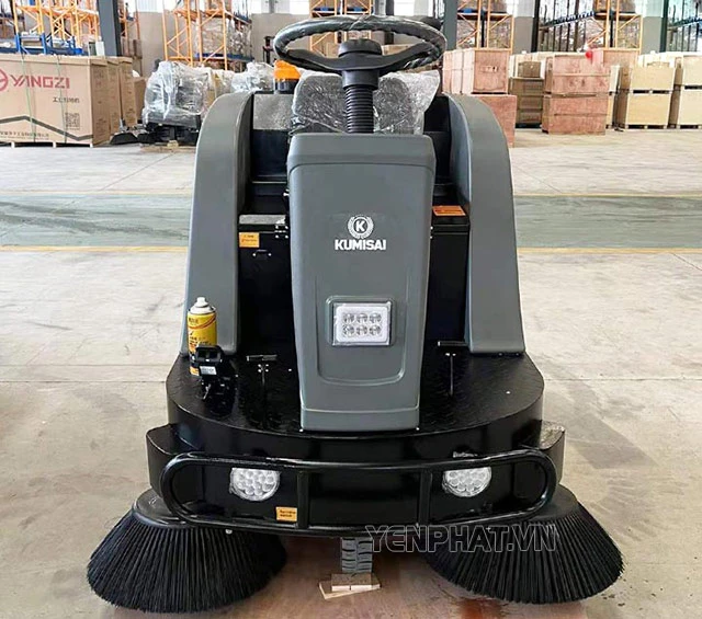 Mua ngay xe quét rác ngồi lái nhà xưởng Kumisai KMS-S5!!!