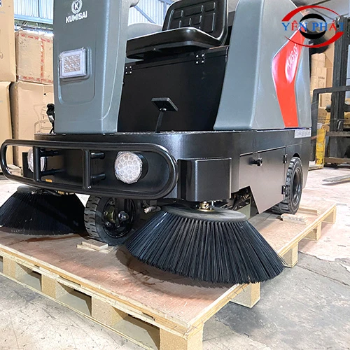 Xe quét rác ngồi lái nhà xưởng Kumisai KMS-S5 4