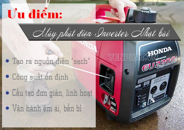 máy phát điện Inverter Nhật bãi tốt không