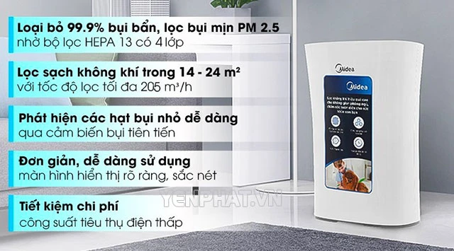 máy lọc không khí Midea 6000 Series