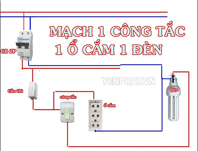cách đấu công tắc điện tại nhà