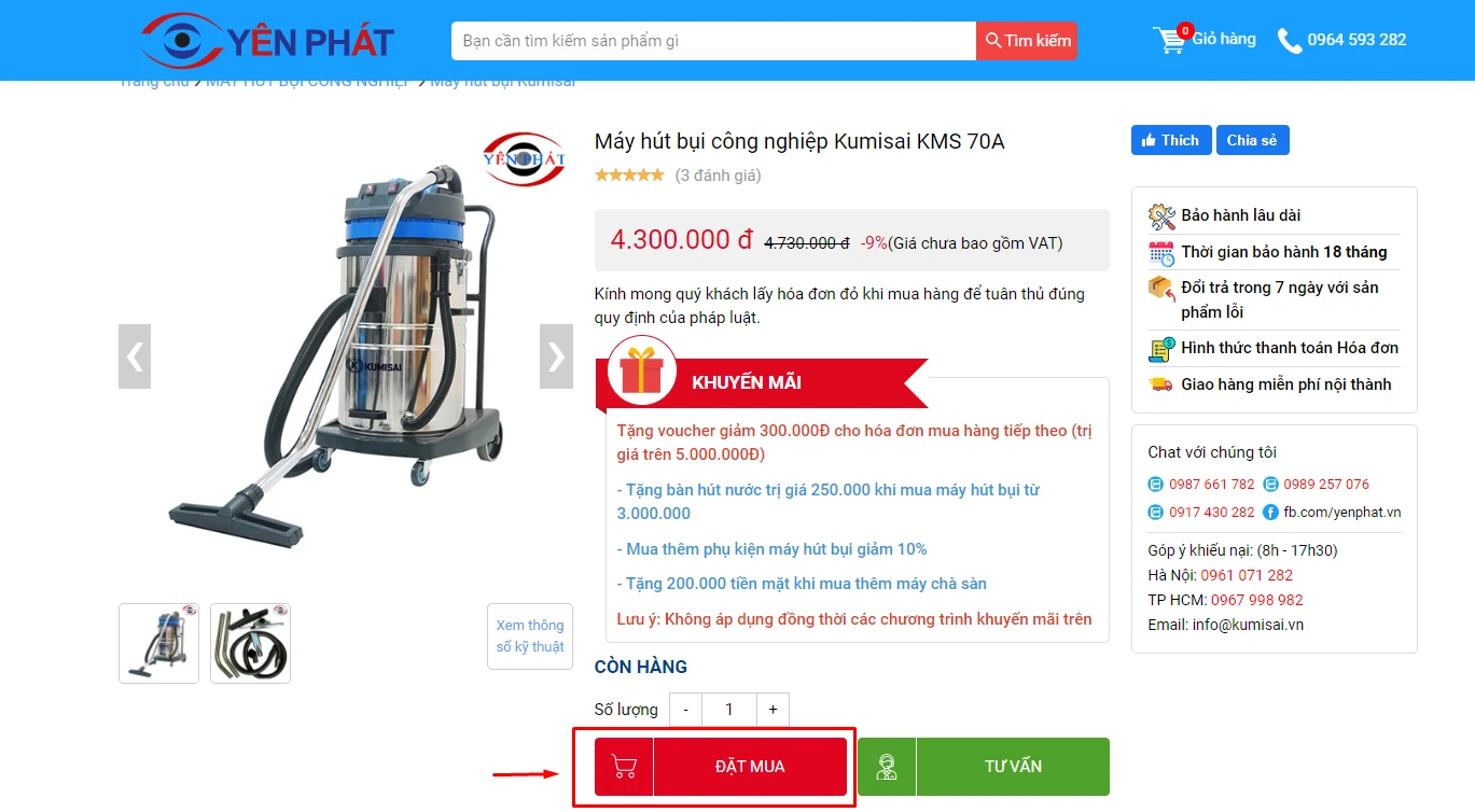 Trang sản phẩm yên phát
