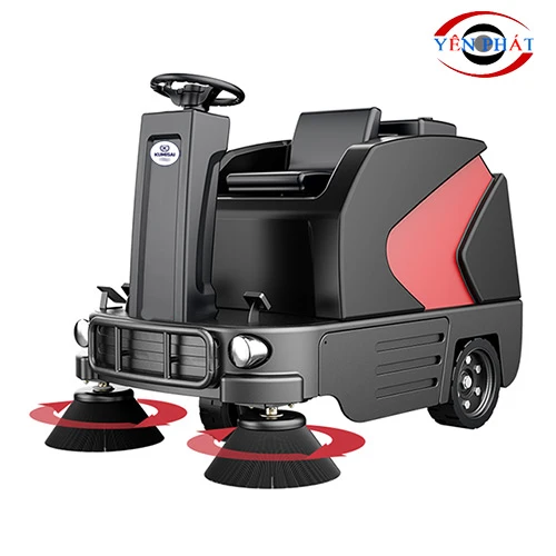 Xe quét rác ngồi lái nhà xưởng Kumisai KMS-S6 2